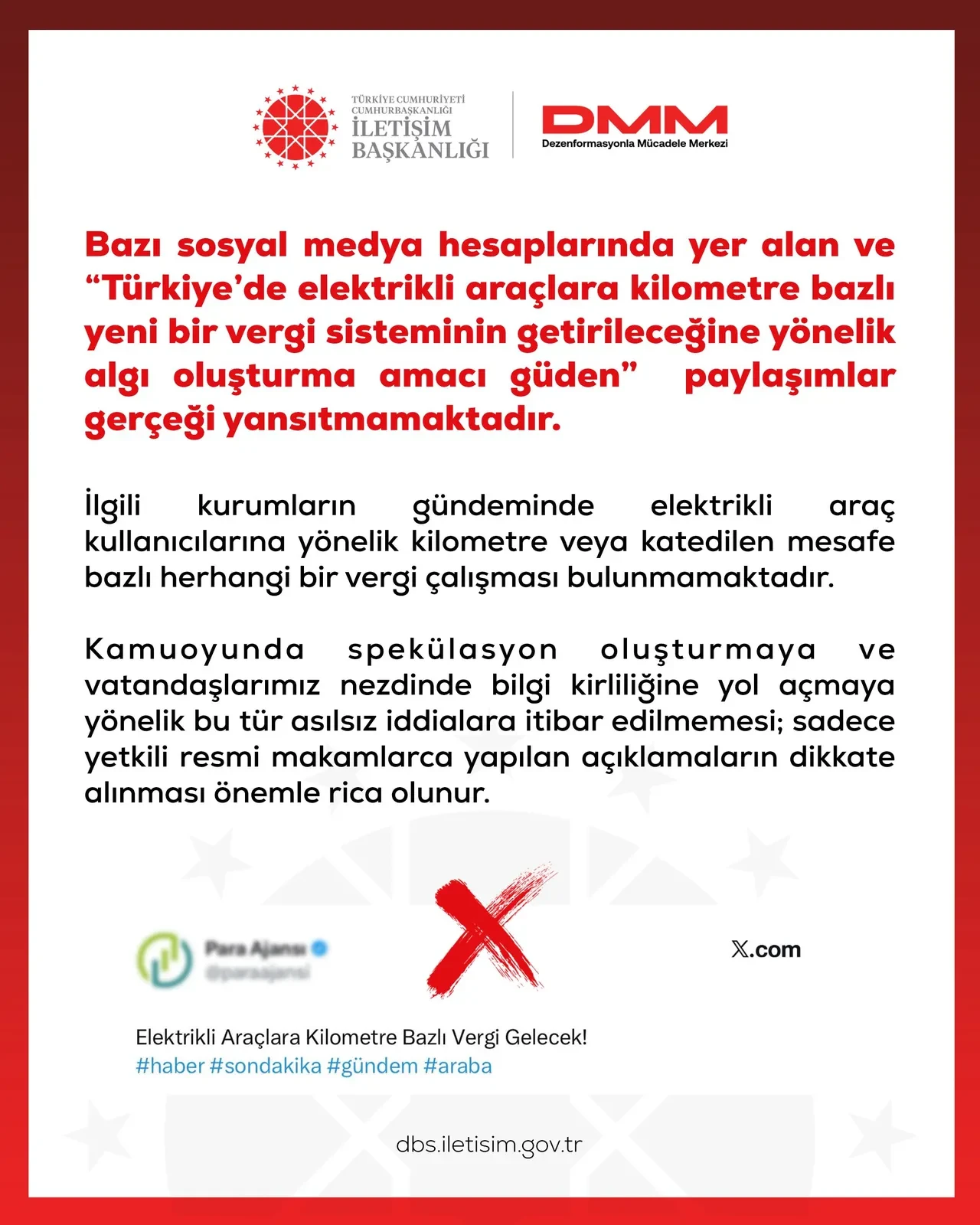 DMM'den 'Elektrikli araçlara kilometre bazlı vergi gelecek' iddialarına cevap