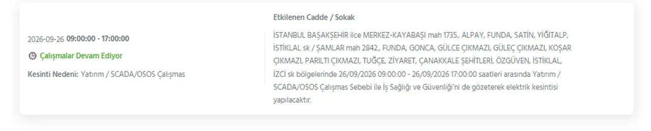 İstanbul elektrik kesintisi 26-27-28 Eylül! Hangi ilçelerde elektrikler kesilecek, ne zaman gelecek? Sokak sokak kesinti yaşanacak ilçeler