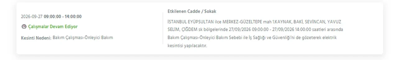 İstanbul elektrik kesintisi 26-27-28 Eylül! Hangi ilçelerde elektrikler kesilecek, ne zaman gelecek? Sokak sokak kesinti yaşanacak ilçeler