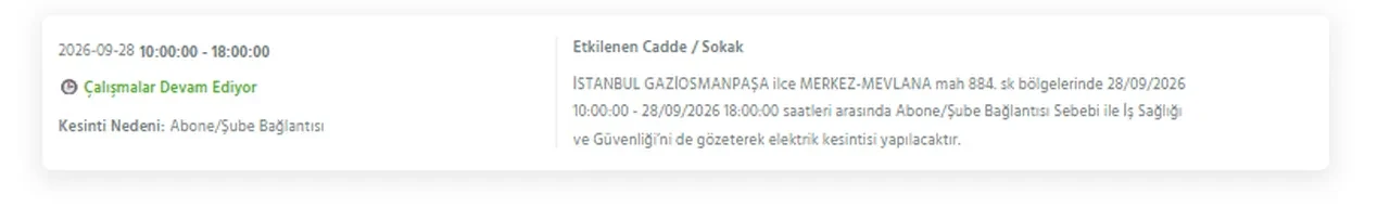 İstanbul elektrik kesintisi 26-27-28 Eylül! Hangi ilçelerde elektrikler kesilecek, ne zaman gelecek? Sokak sokak kesinti yaşanacak ilçeler