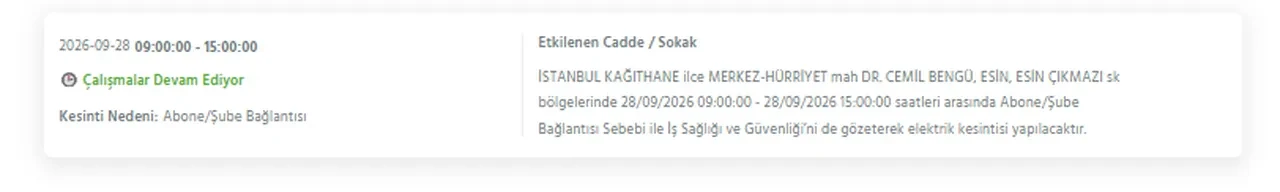 İstanbul elektrik kesintisi 26-27-28 Eylül! Hangi ilçelerde elektrikler kesilecek, ne zaman gelecek? Sokak sokak kesinti yaşanacak ilçeler