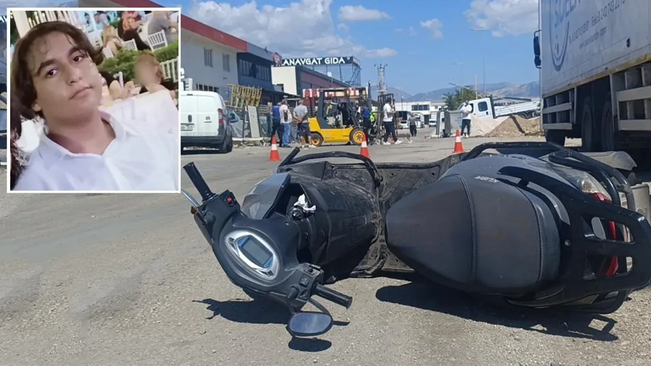 Antalya'da 17 yaşındaki Yiğit kuryeliğinin ilk gününde kaza yaparak hayatını kaybetti