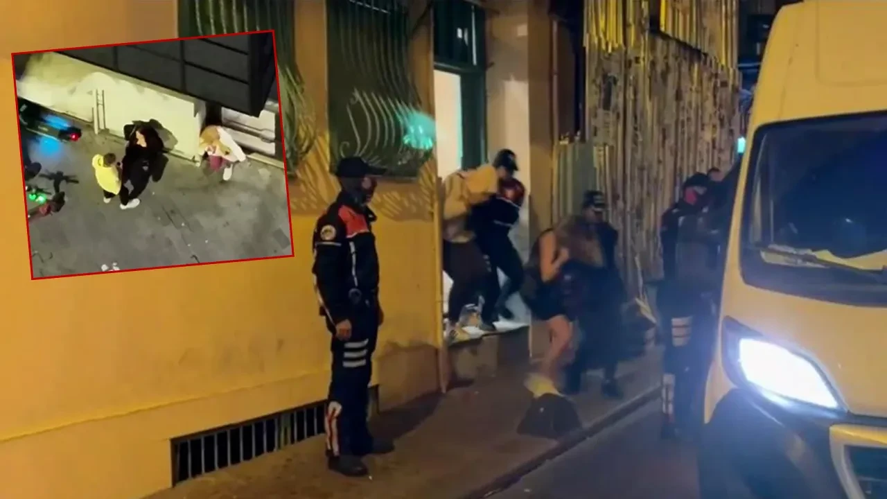 Beyoğlu'nda fuhuş pazarlığına suçüstü: 27 şüpheli gözaltında