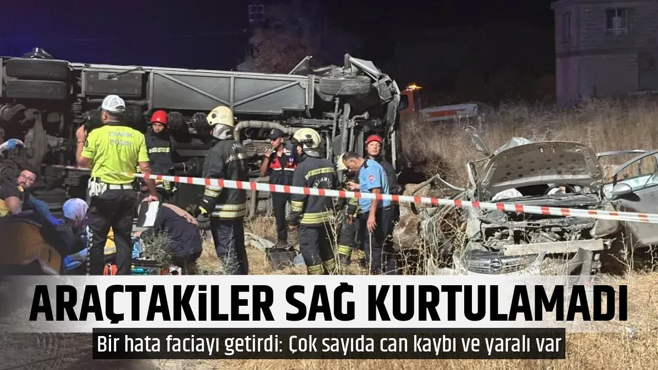 ARAÇTAKİLER SAĞ KURTULAMADI