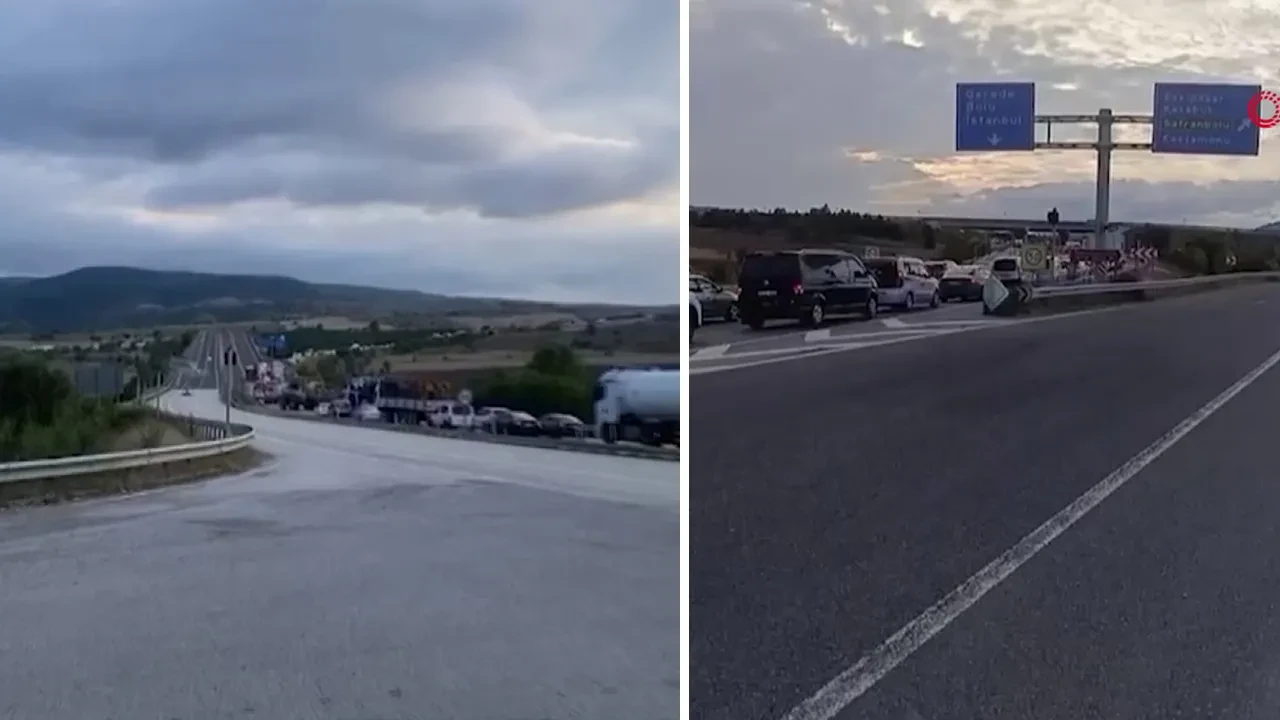 Karabük'te Kemikli rampalarında yol çalışması! 21 ilin geçiş güzergahında trafik durma noktasına geldi