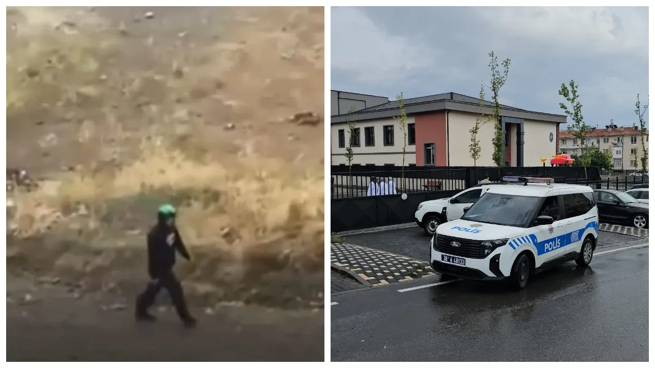Kayseri’de okul önünde hareketli anlar: Elinde silahla yaklaşmaya çalıştı