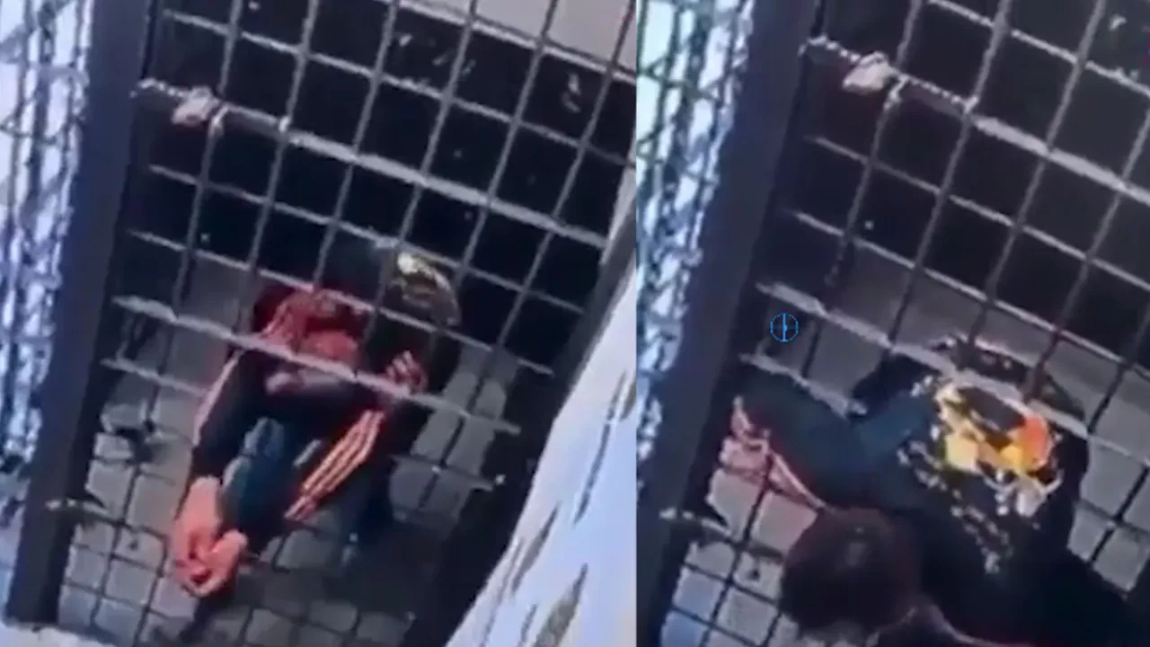 Parmaklıklardaki dar boşluktan geçti, cezaevinden kaçtı