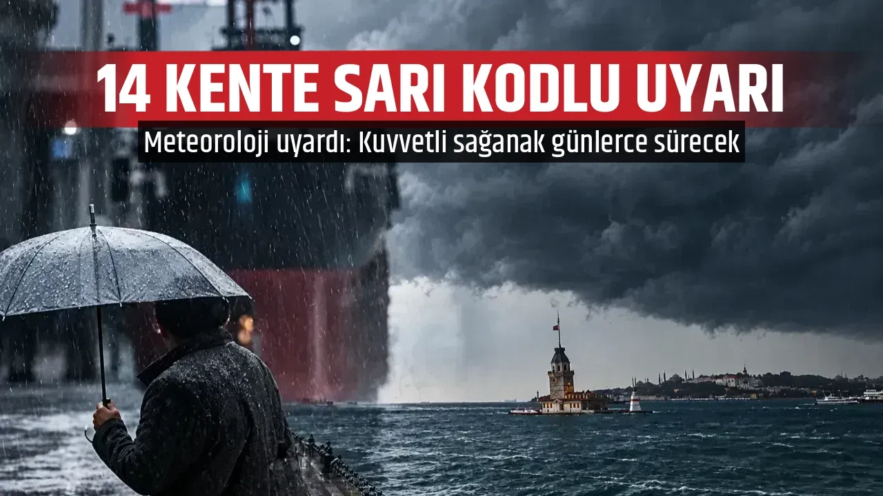 14 KENTE SARI KODLU UYARI