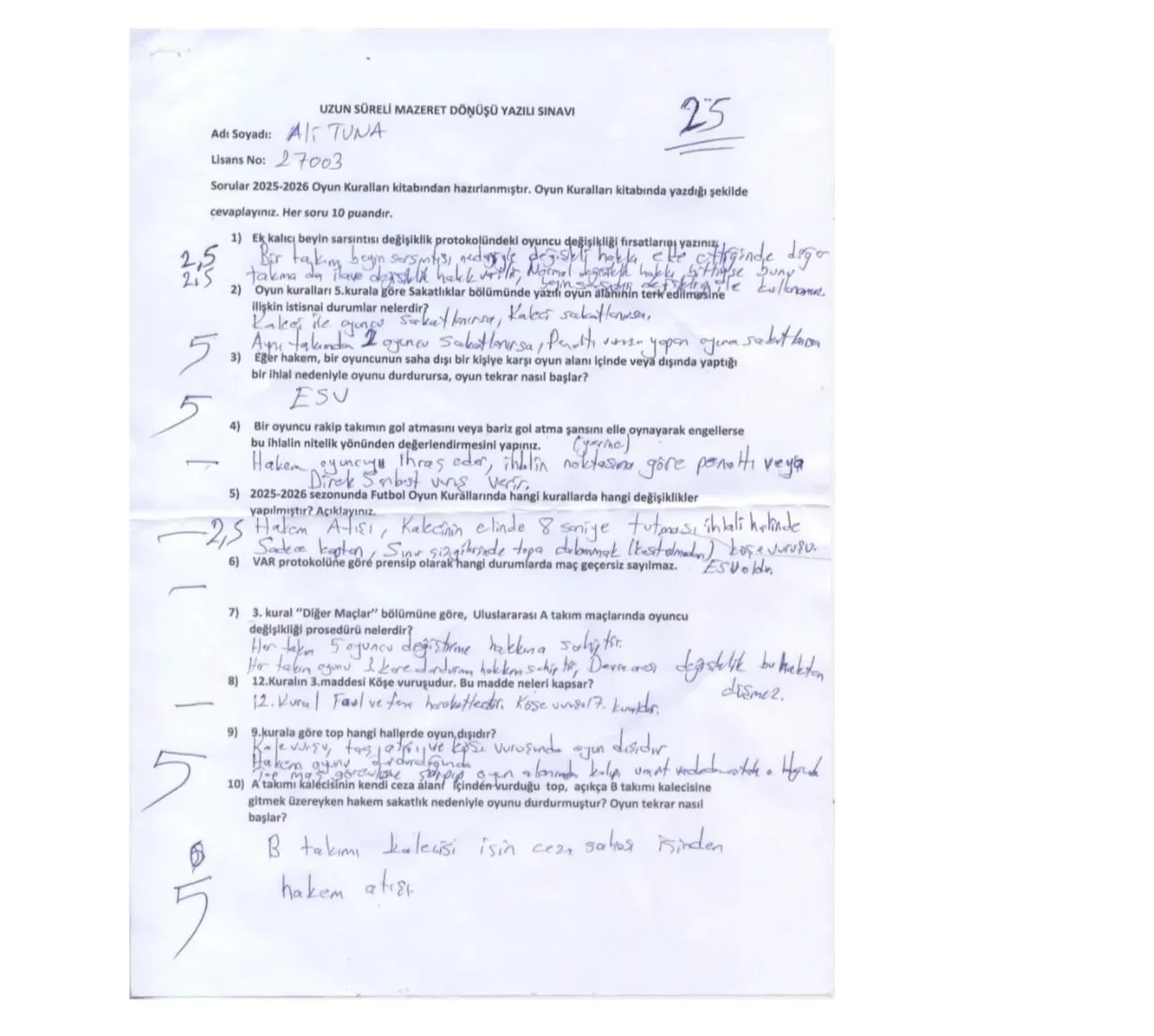 MHK soruşturmasında el yazısı detayı! Sınav kağıdındaki yazılar hakeme ait çıkmadı