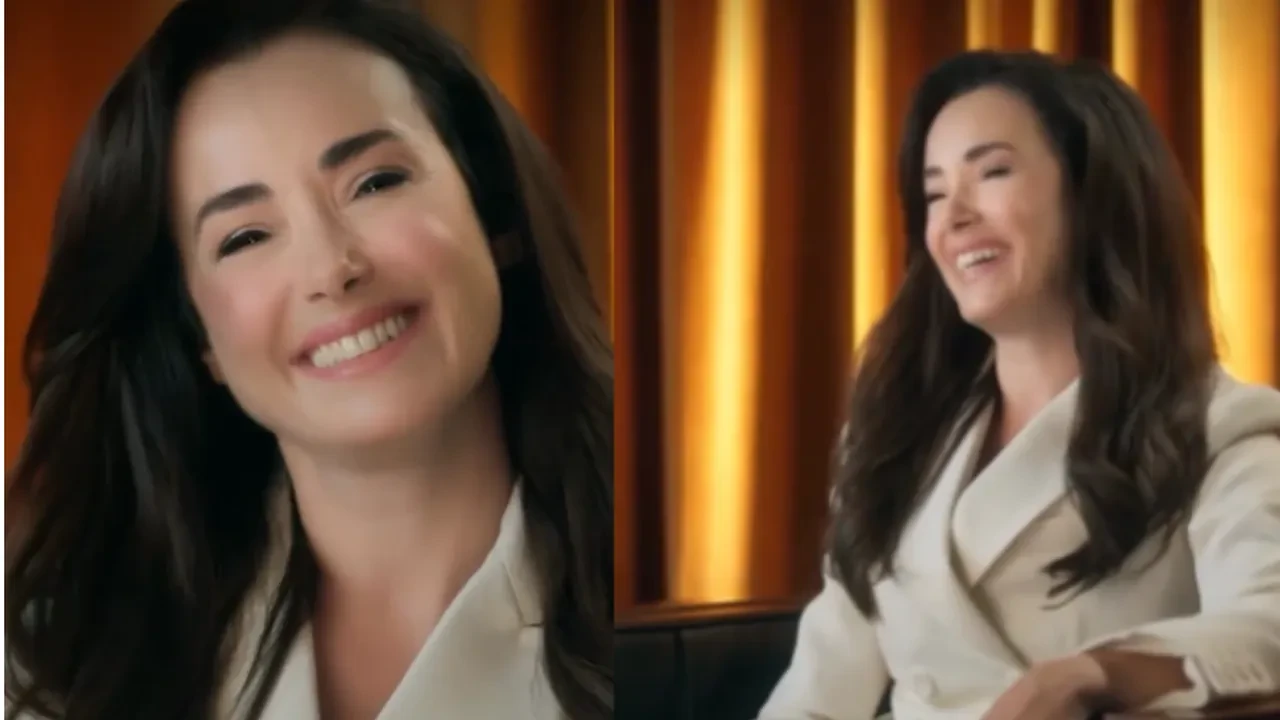 Özgü Namal'a uygulanan filtre akıllara Seda Sayan'ı getirdi! Reklam filmi için kamera karşısına geçti
