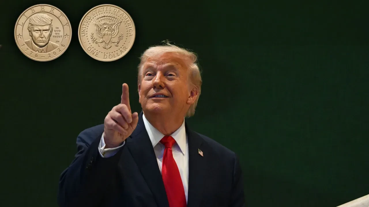 ABD'de Trump 100 yıl sonra bir ilki yaptı: Yeni madeni paranın yüzü oldu