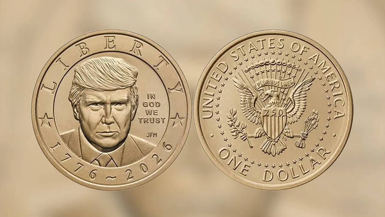 ABD'de Trump 100 yıl sonra bir ilki yaptı: Yeni madeni paranın yüzü oldu