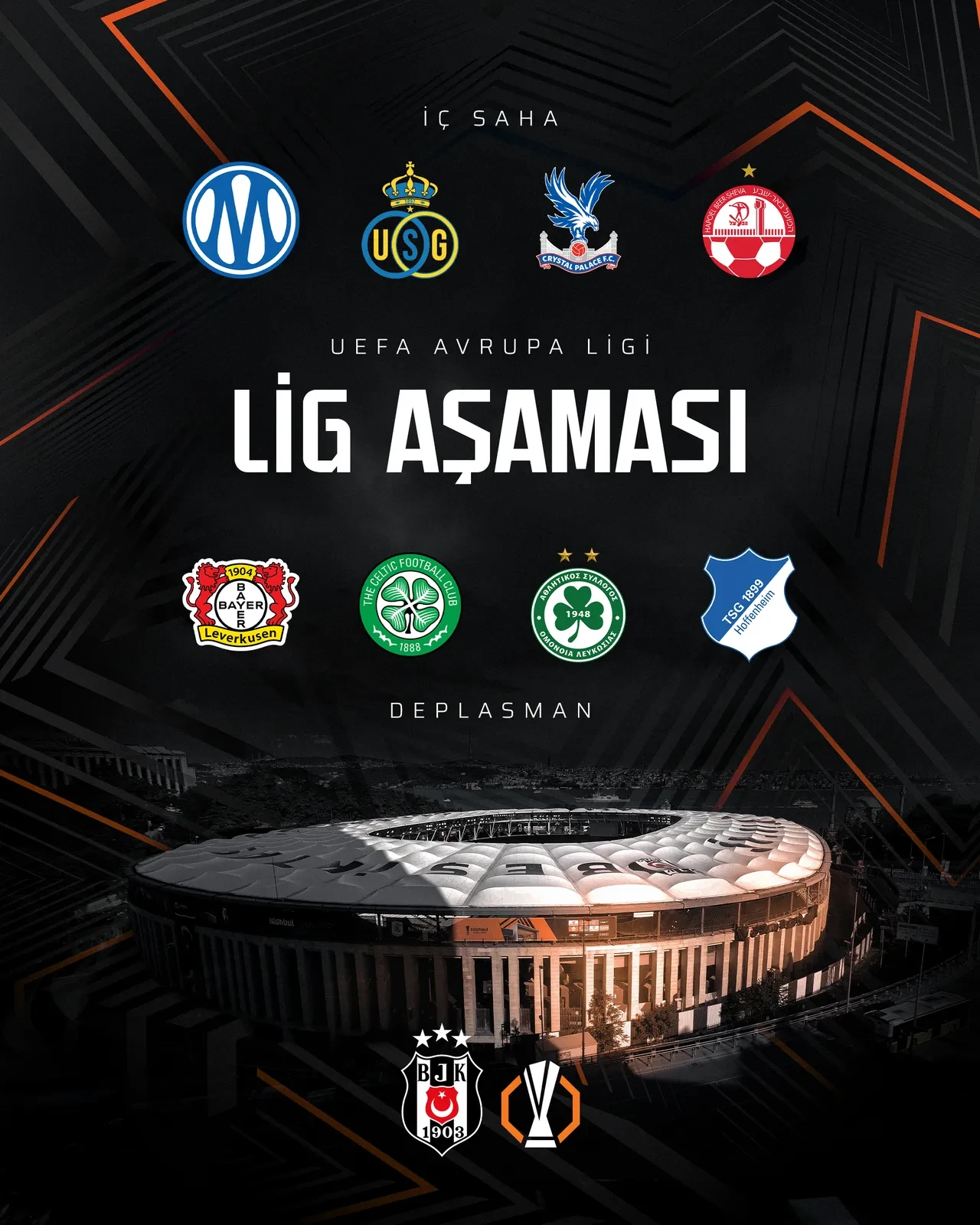 Beşiktaş'ın Avrupa Ligi kadrosu açıklandı! İşte siyah-beyazlıların kadroya eklediği oyuncular