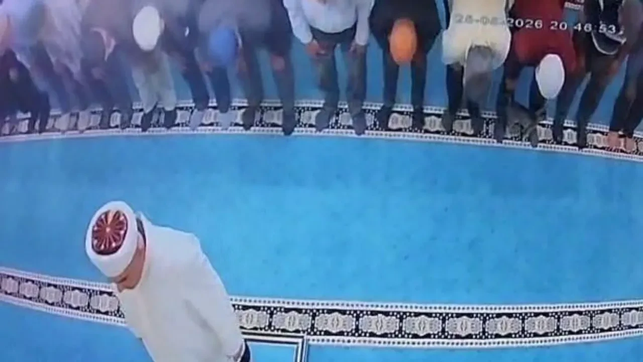 Camide kediyi tekmeleyen şahsa tepki yağdı! Savcılık harekete geçti, gözaltına alındı