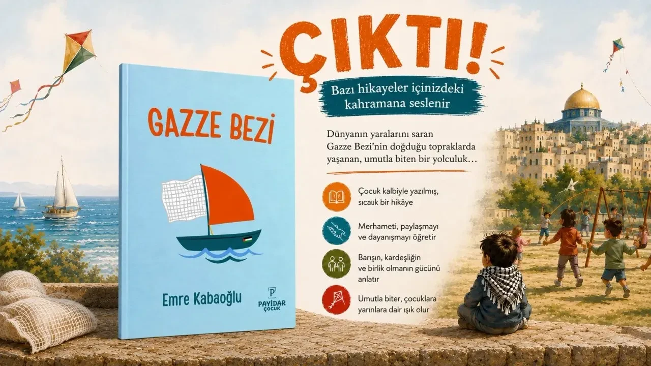 Gazze Bezi kitabı raflardaki yerini aldı: Yahya'nın hikayesi okurlarla buluştu