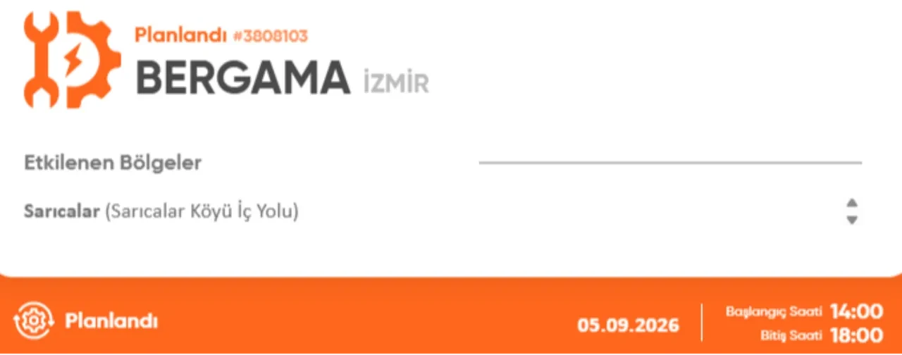 İzmir 4-5 Eylül elektrik kesintisi 2026! Elektrik kesintisi yaşanacak ilçe ve mahalleler açıklandı