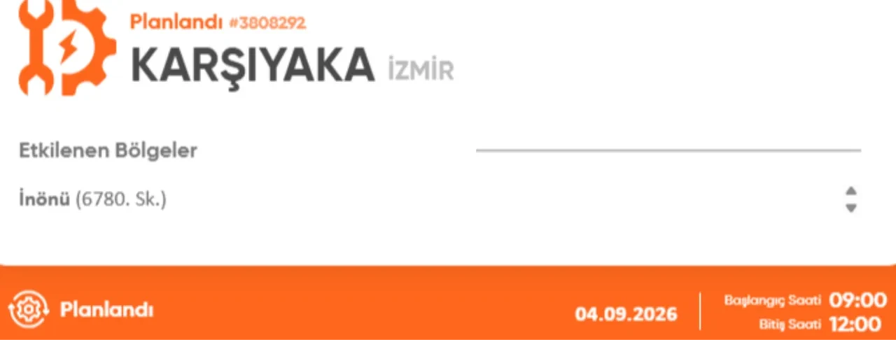 İzmir 4-5 Eylül elektrik kesintisi 2026! Elektrik kesintisi yaşanacak ilçe ve mahalleler açıklandı