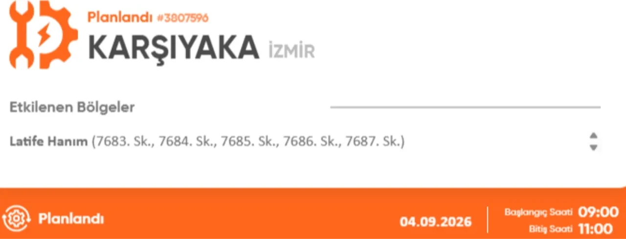 İzmir 4-5 Eylül elektrik kesintisi 2026! Elektrik kesintisi yaşanacak ilçe ve mahalleler açıklandı