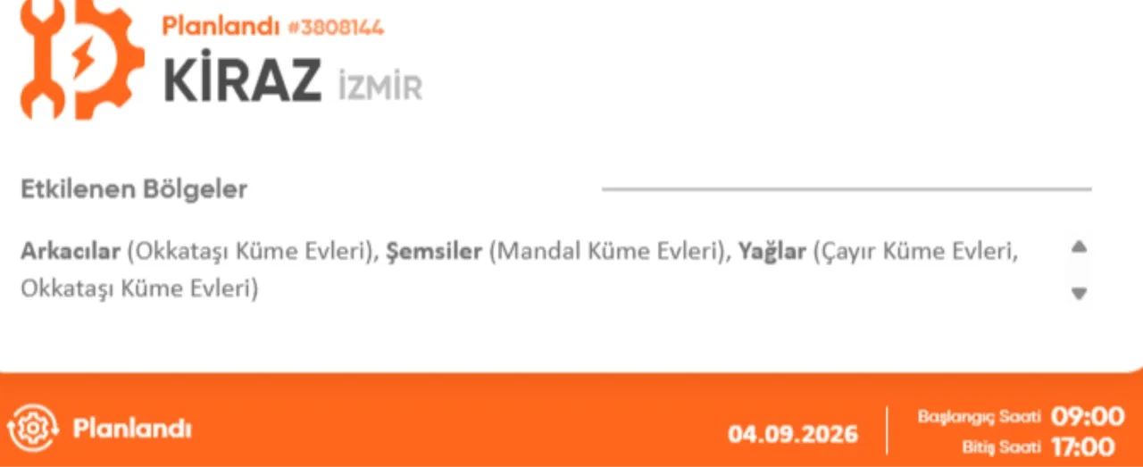 İzmir 4-5 Eylül elektrik kesintisi 2026! Elektrik kesintisi yaşanacak ilçe ve mahalleler açıklandı