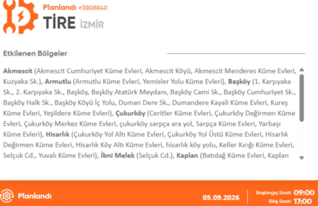 İzmir 4-5 Eylül elektrik kesintisi 2026! Elektrik kesintisi yaşanacak ilçe ve mahalleler açıklandı