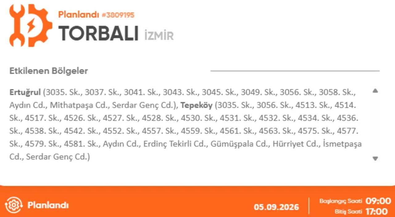 İzmir 4-5 Eylül elektrik kesintisi 2026! Elektrik kesintisi yaşanacak ilçe ve mahalleler açıklandı
