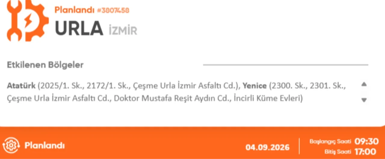 İzmir 4-5 Eylül elektrik kesintisi 2026! Elektrik kesintisi yaşanacak ilçe ve mahalleler açıklandı