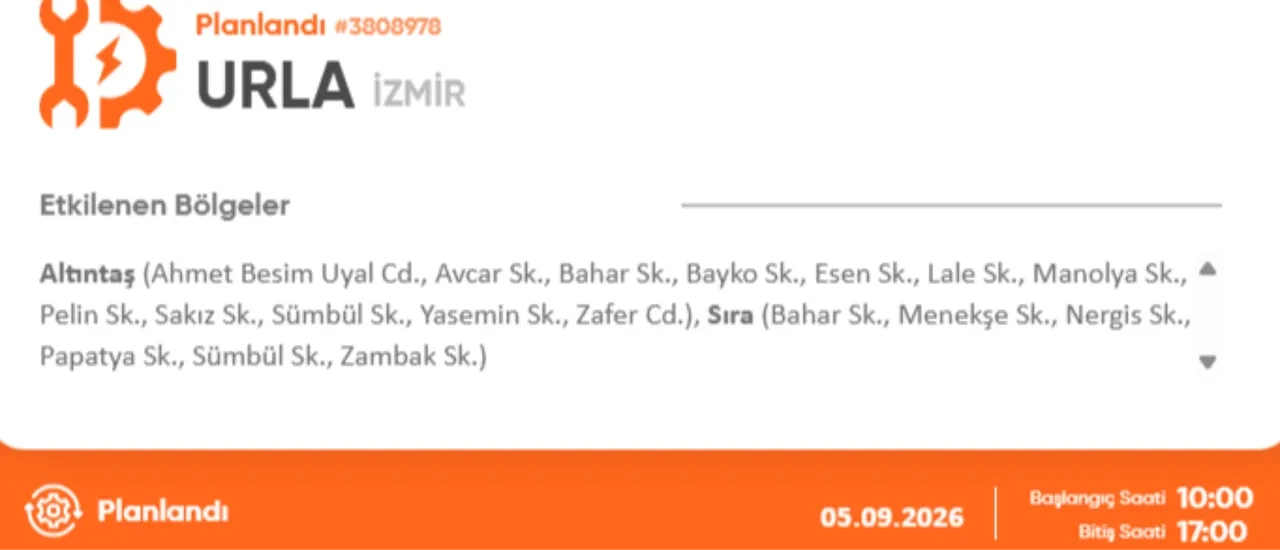İzmir 4-5 Eylül elektrik kesintisi 2026! Elektrik kesintisi yaşanacak ilçe ve mahalleler açıklandı