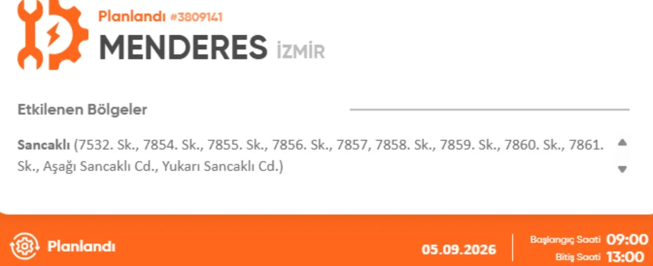 İzmir 4-5 Eylül elektrik kesintisi 2026! Elektrik kesintisi yaşanacak ilçe ve mahalleler açıklandı