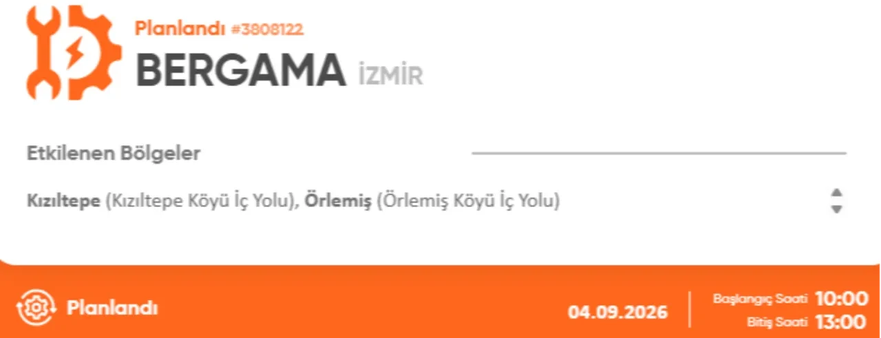 İzmir 4-5 Eylül elektrik kesintisi 2026! Elektrik kesintisi yaşanacak ilçe ve mahalleler açıklandı