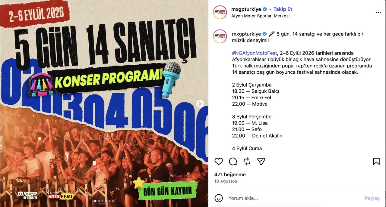 Motofest konserleri başladı. Motofest konserleri nerede, ücretleri ne kadar?