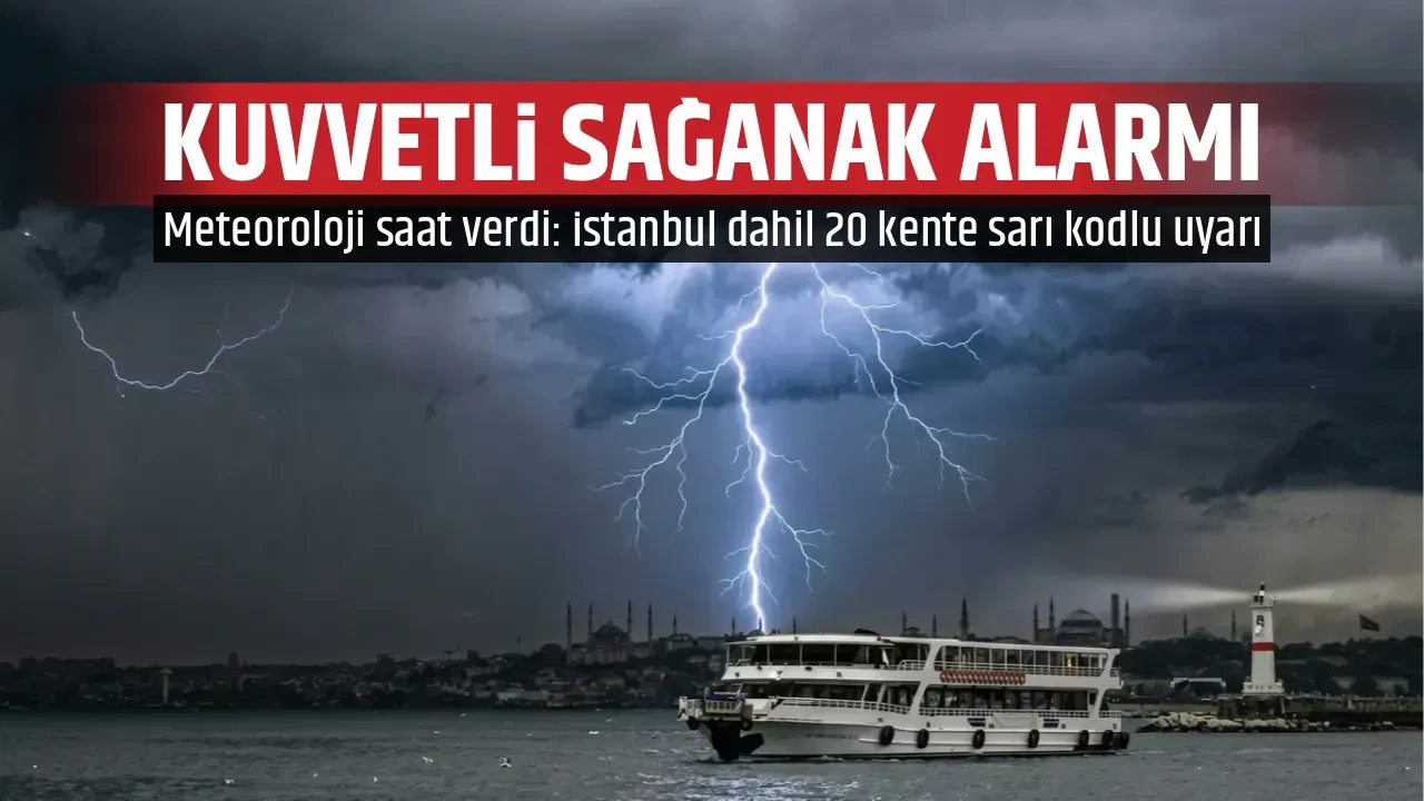 KUVVETLİ SAĞANAK ALARMI