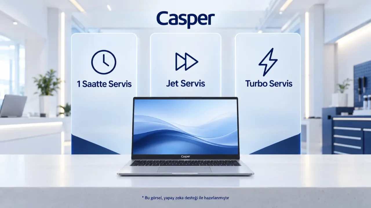 Casper 1 Saatte Servis, Jet Servis ve Turbo Servis: Hangi ihtiyaca hangi hizmet uygun?