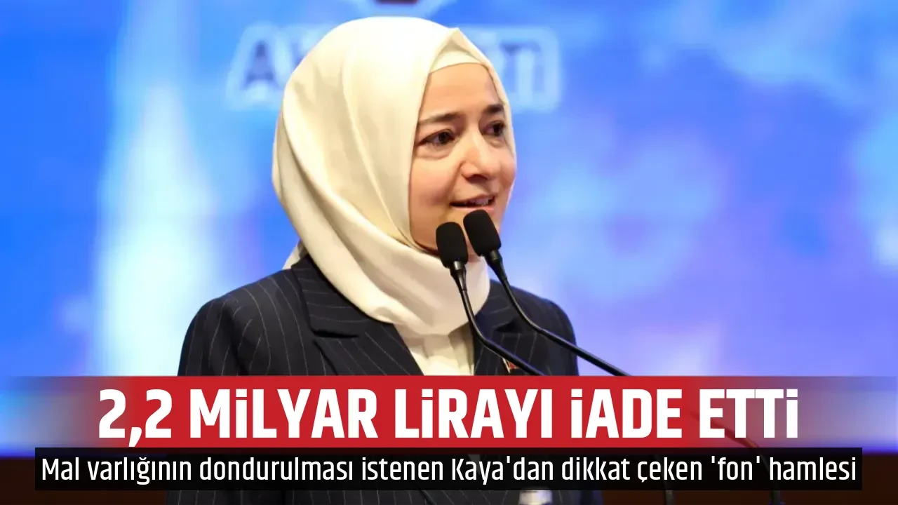 2,2 MİLYAR LİRAYI İADE ETTİ