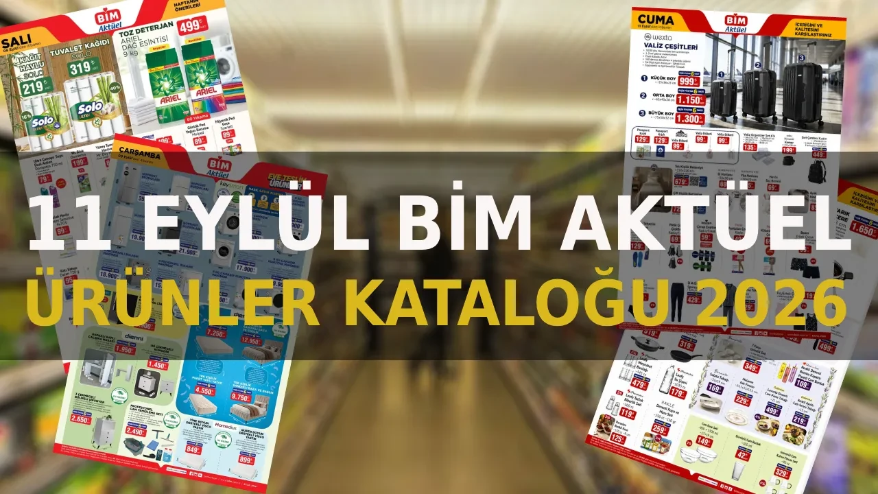 11 Eylül BİM aktüel ürünleri kataloğu 2026! Şef bıçağı, Wok tava, tekerlekli düzenleyici ve emaye ürünler geliyor... 