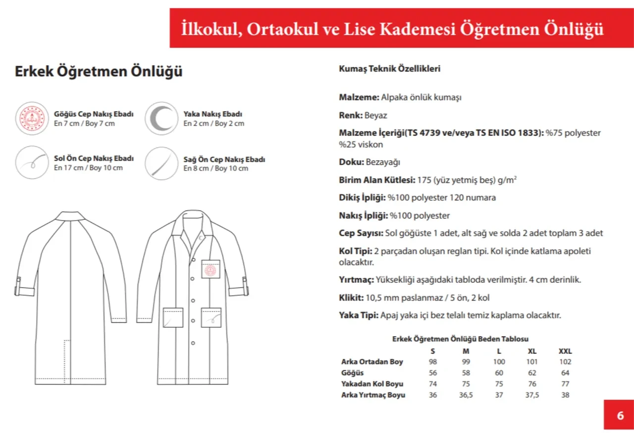 2026-2027 Öğretmen önlüğü standartları belli oldu! MEB öğretmen önlüğü nasıl olacak, kullanmak zorunlu mu?