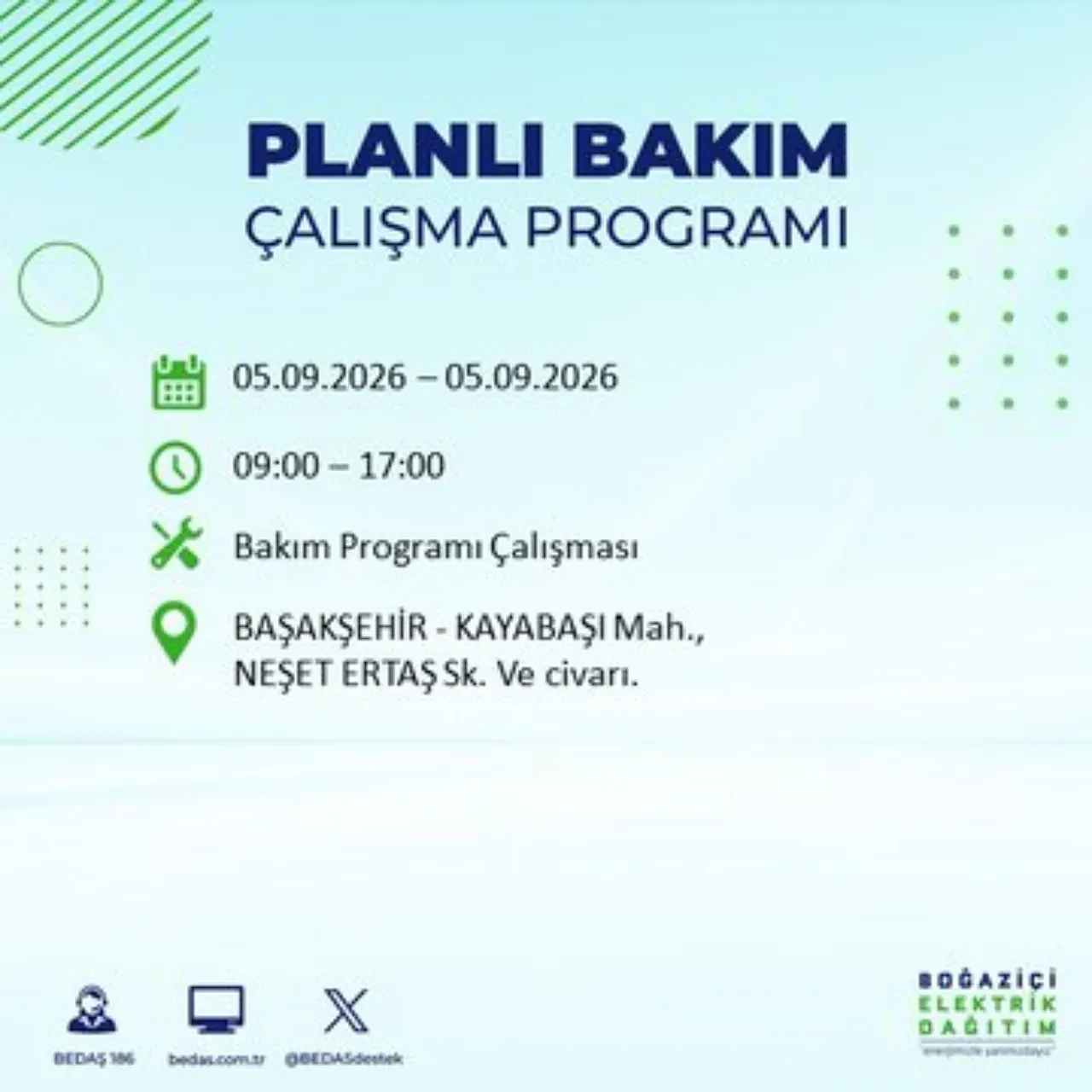 BEDAŞ saat verdi: İstanbul'da elektrik kesintisi yaşanacak! 5 Eylül'de hangi ilçelerde elektrik kesintisi yaşanacak? Kesinti kaç saat sürecek?