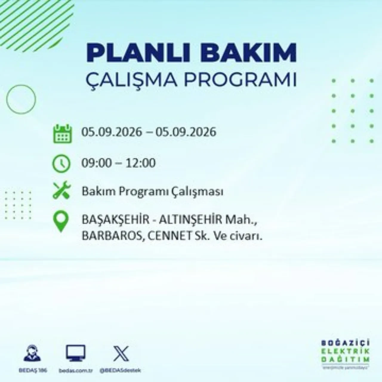 BEDAŞ saat verdi: İstanbul'da elektrik kesintisi yaşanacak! 5 Eylül'de hangi ilçelerde elektrik kesintisi yaşanacak? Kesinti kaç saat sürecek?