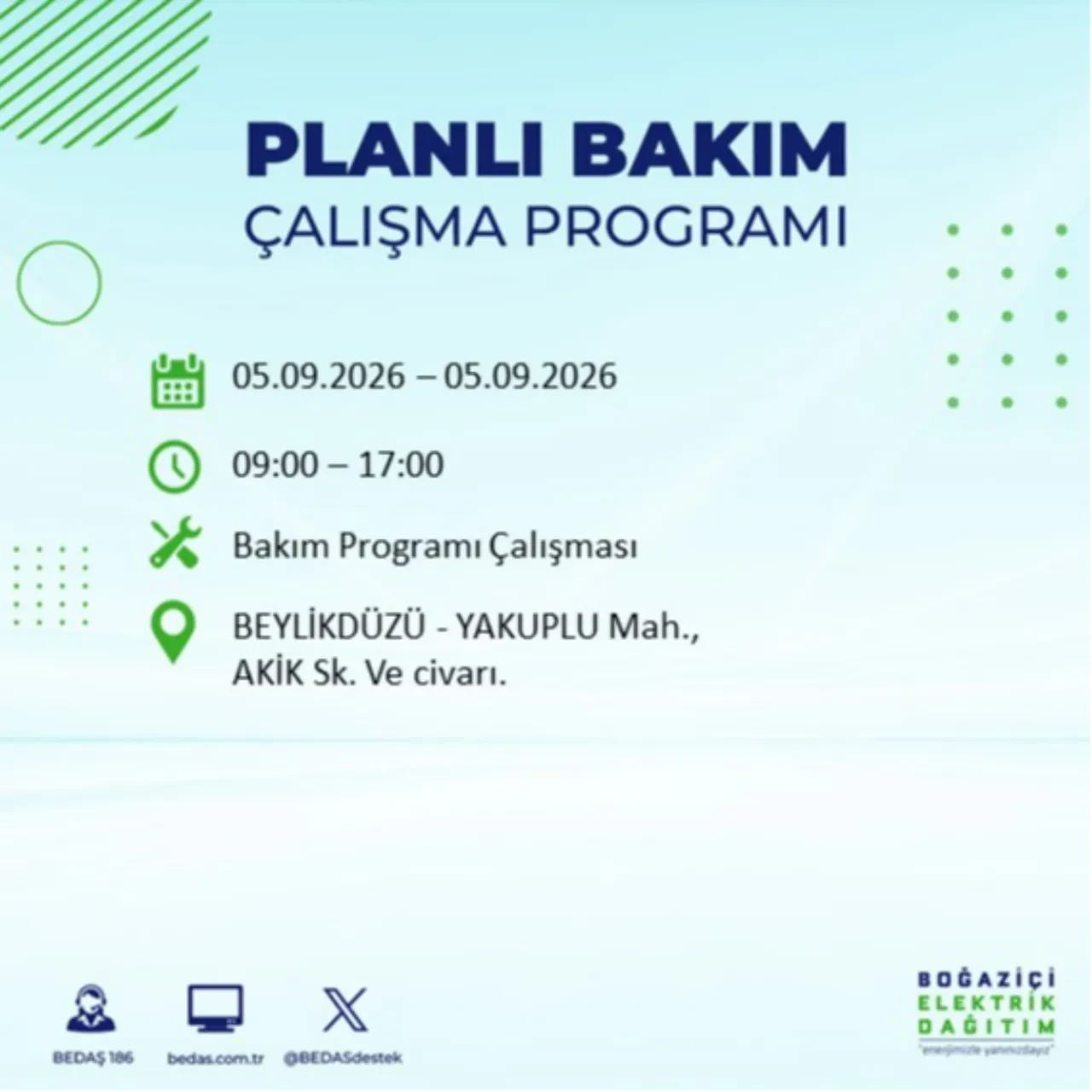 BEDAŞ saat verdi: İstanbul'da elektrik kesintisi yaşanacak! 5 Eylül'de hangi ilçelerde elektrik kesintisi yaşanacak? Kesinti kaç saat sürecek?