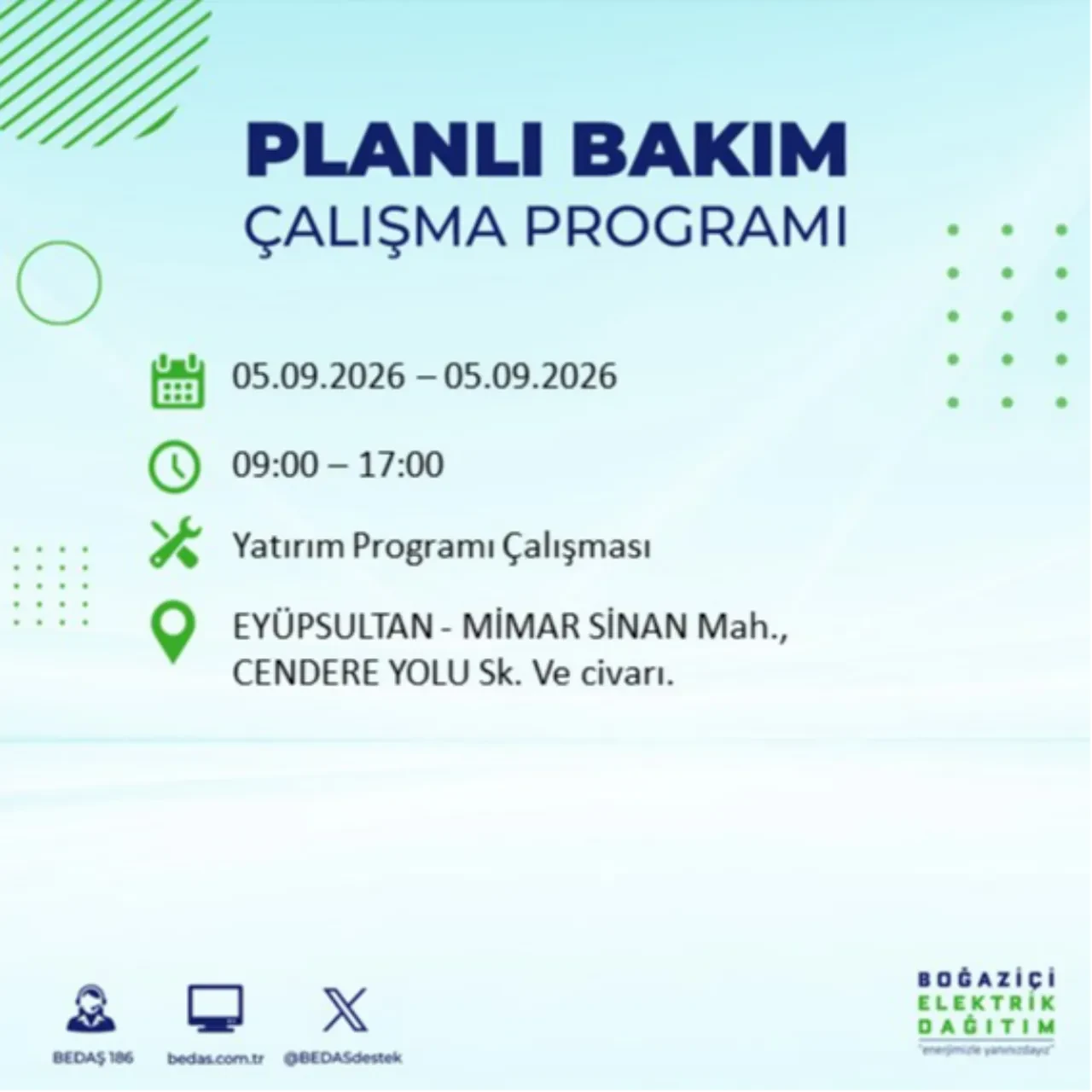 BEDAŞ saat verdi: İstanbul'da elektrik kesintisi yaşanacak! 5 Eylül'de hangi ilçelerde elektrik kesintisi yaşanacak? Kesinti kaç saat sürecek?