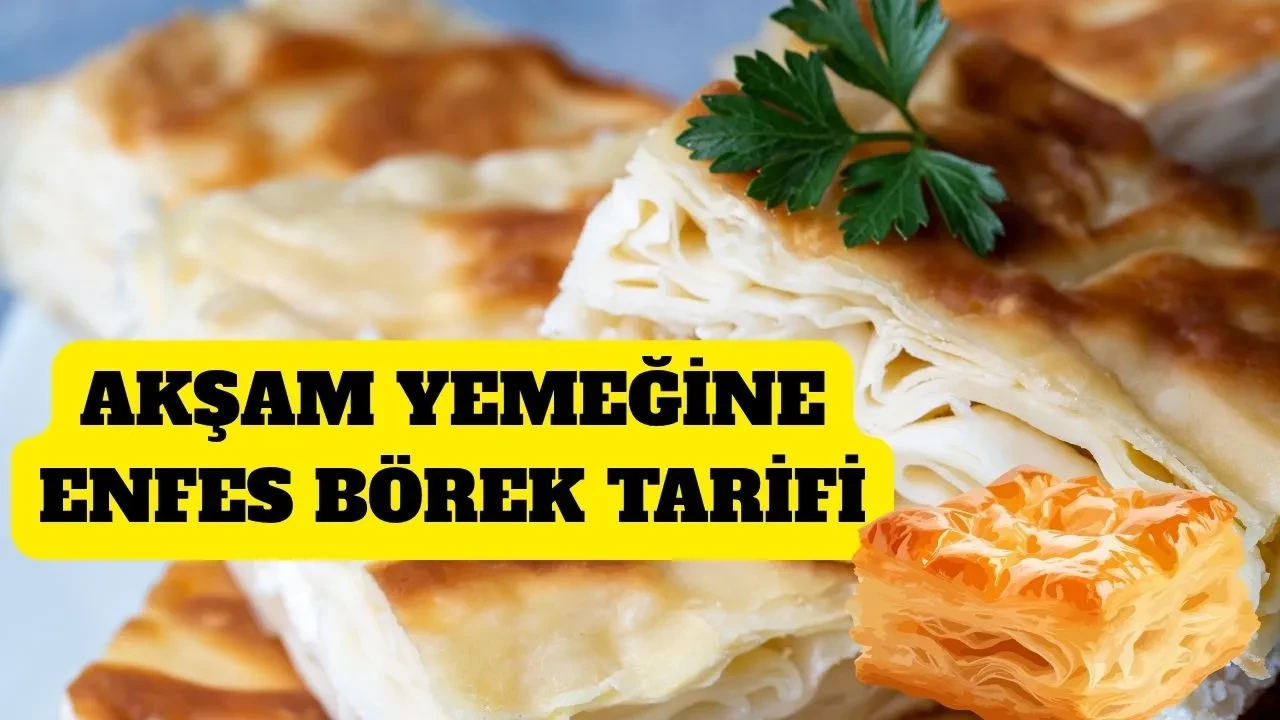 Çayın yanına değil, akşam yemeğine! Böreğin bu tarifini mutlaka deneyin