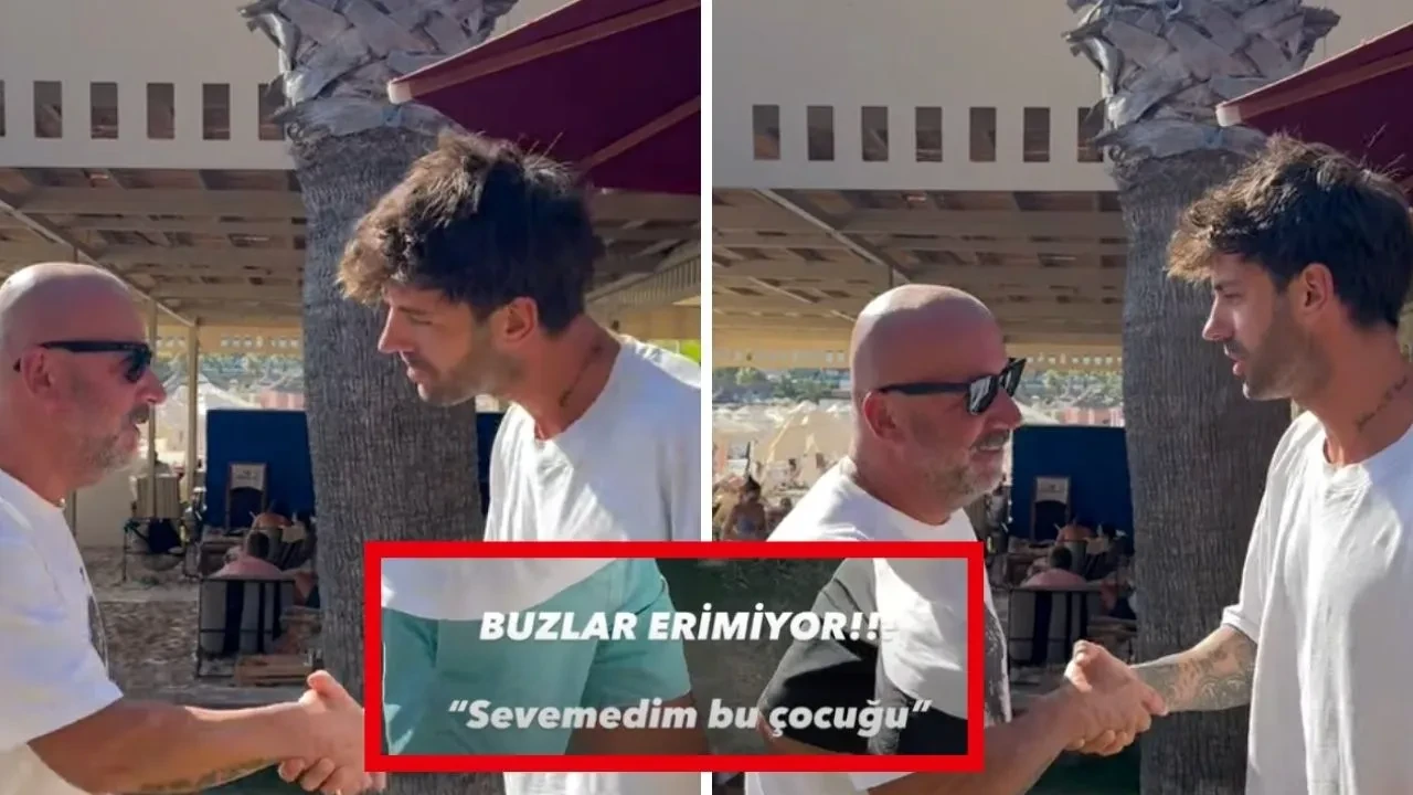 Serkay Tütüncü eşi Zeynep Bastık'ın babasıyla haberleri ti'ye aldı! İşte o video