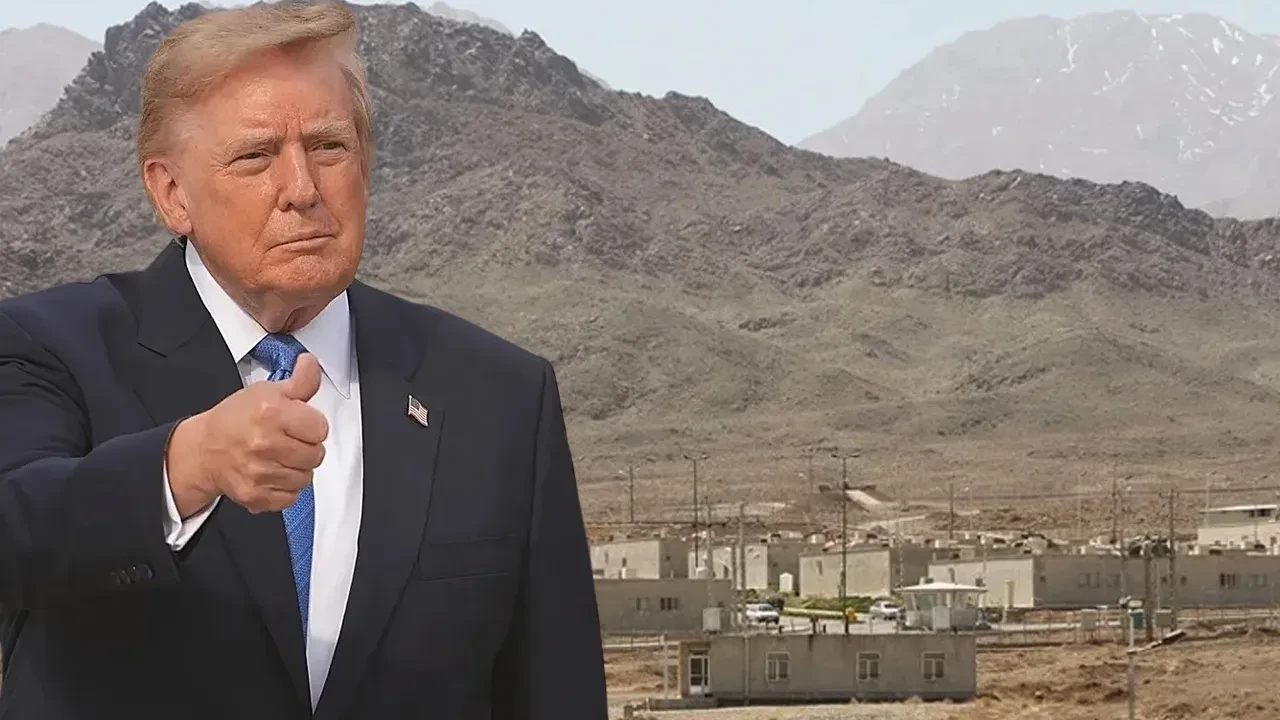 Trump İran'ın nükleer stratejik bölgesi Kazma Dağı'nı kameralarla izlediklerini öne sürdü: Uzaydan yaka kartlarını bile okuyoruz