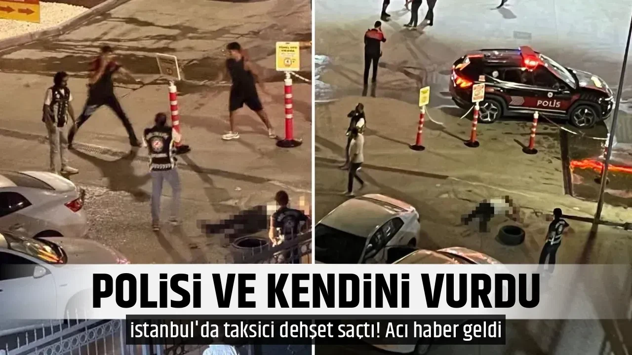 POLİSİ VE KENDİNİ VURDU