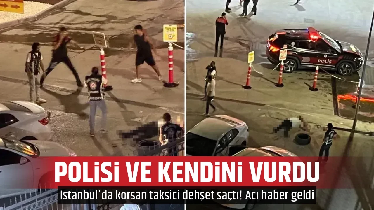 POLİSİ VE KENDİNİ VURDU