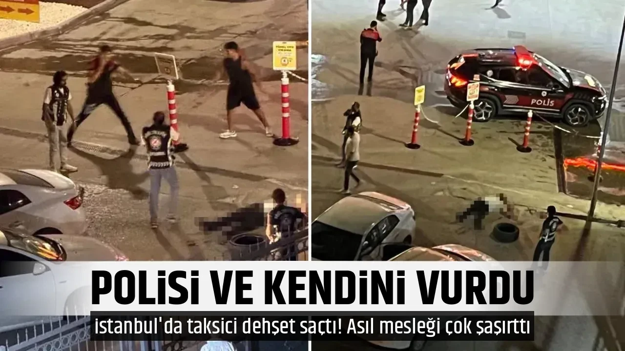 POLİSİ VE KENDİNİ VURDU