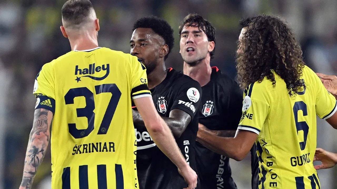 Fenerbahçe-Beşiktaş derbisinde ilkler yaşandı! Milan Skriniar ve Dusan Vlahovic maça damga vurdu