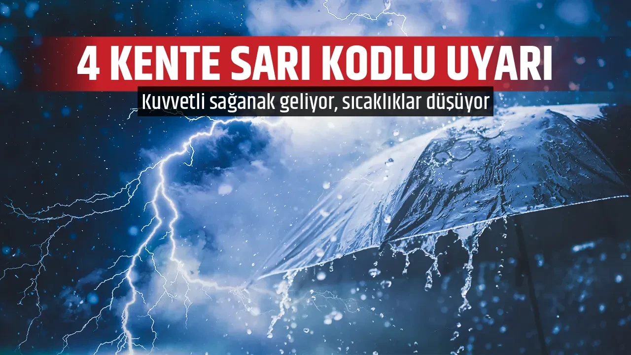 4 KENTE SARI KODLU UYARI