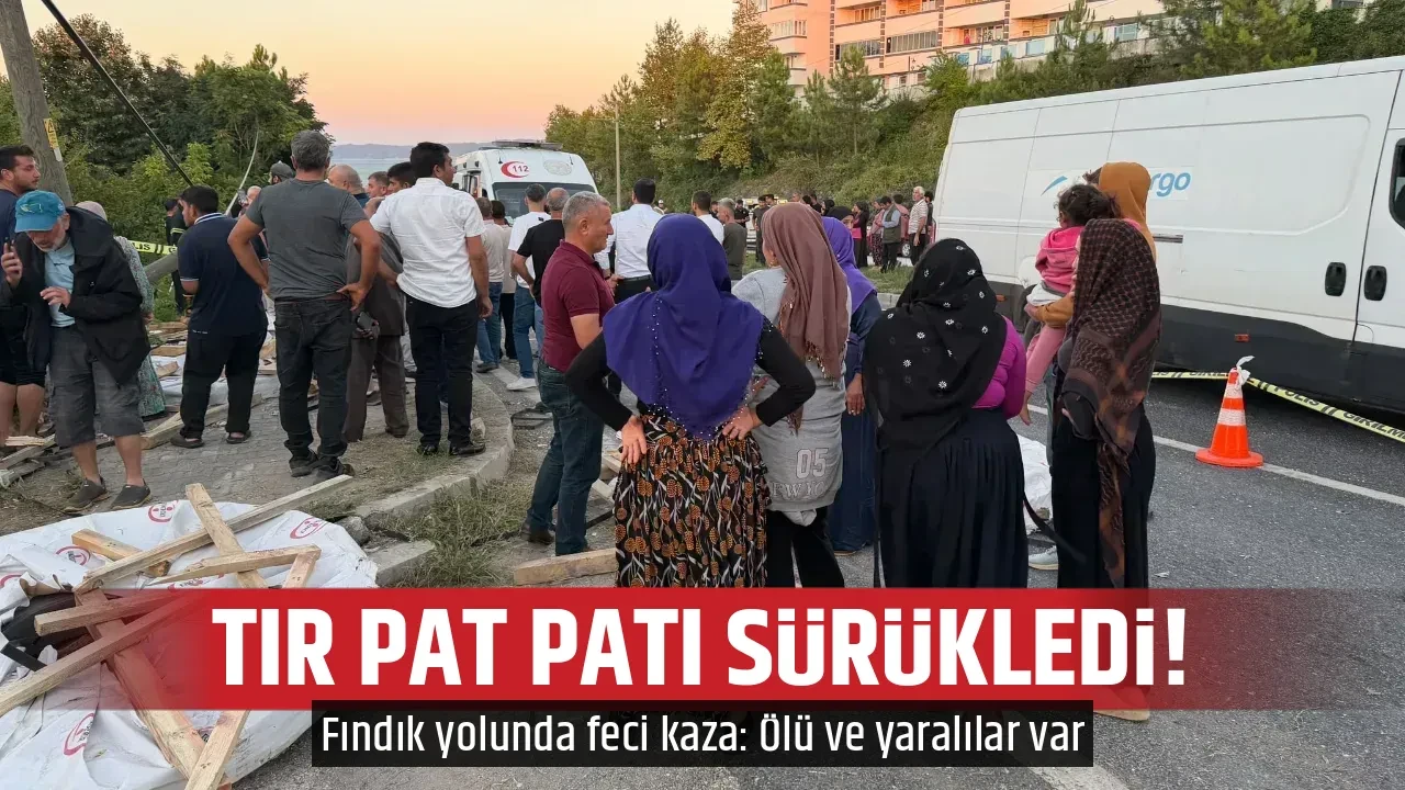 TIR PAT PATI SÜRÜKLEDİ!