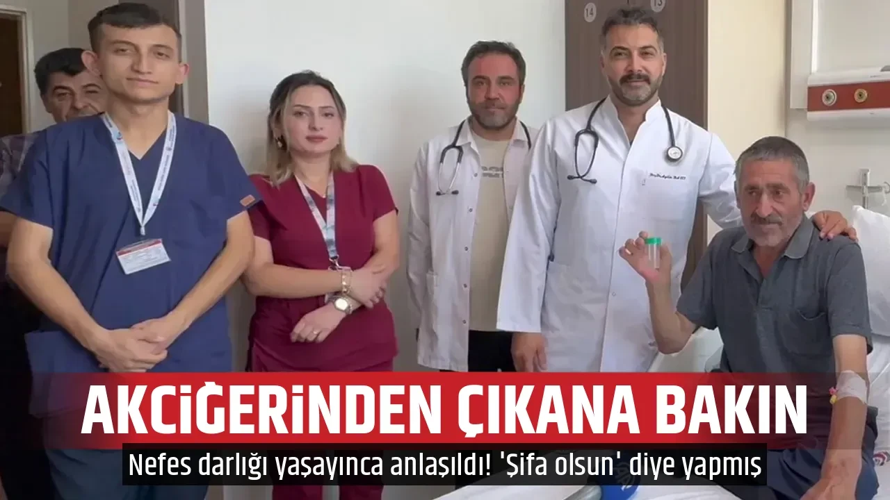 AKCİĞERİNDEN ÇIKANA BAKIN