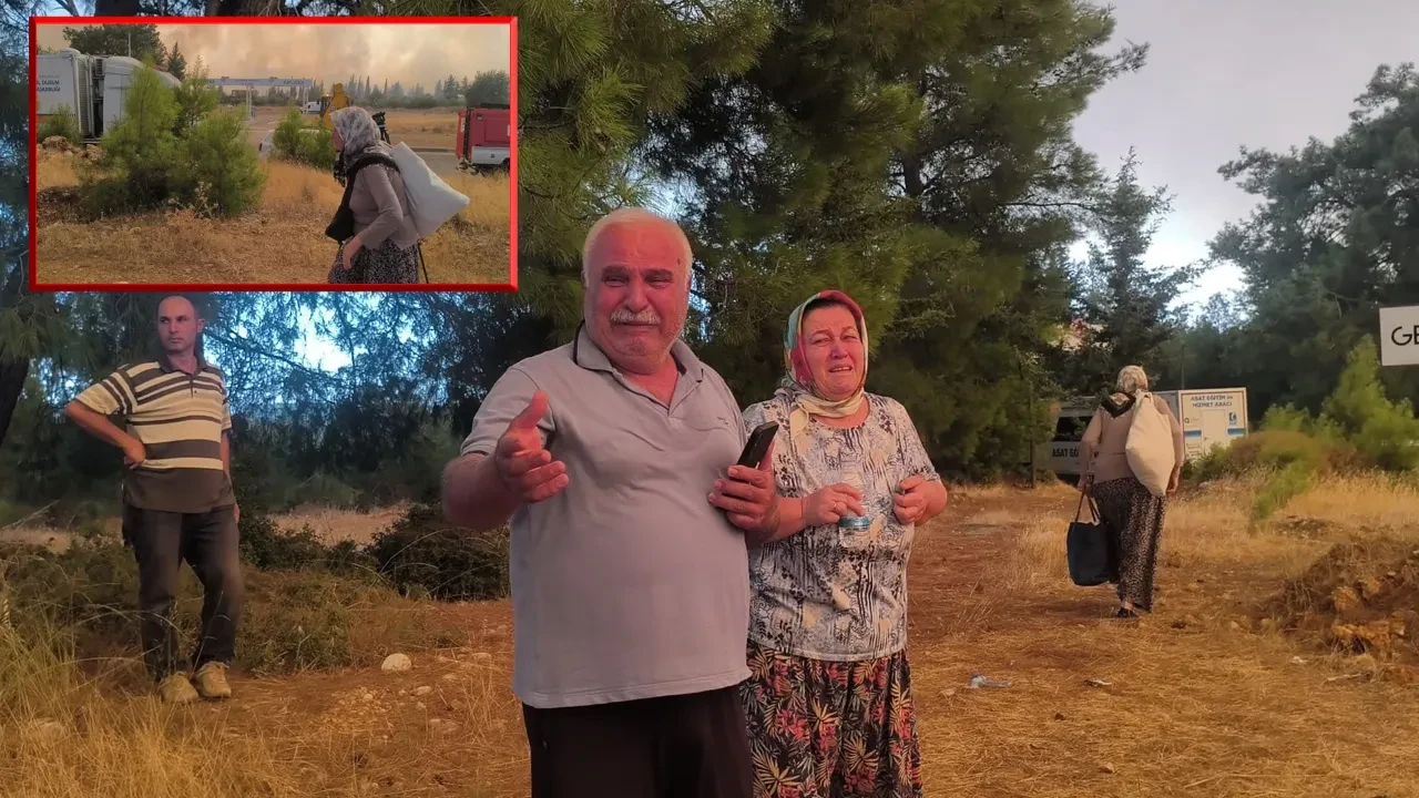 Alevleri gözyaşları içinde izlediler! Antalya’da yangın paniği